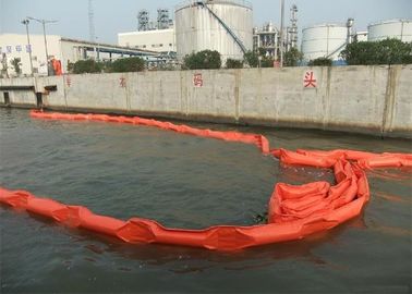 Altura sólida anaranjada del auge de la contención del aceite del flotador despliegue rápido de 600 a de 1500m m