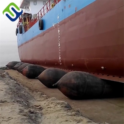 Lanzamiento de buques de marina Bolsa de aire de goma móvil para astilleros