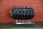 Tipo de goma neumático defensa de goma neumática 50kpa de Yokohama de la defensa