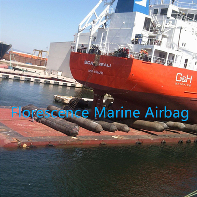Estándar de ISO Marine Rubber Airbag For Ship que lanza y que aterriza
